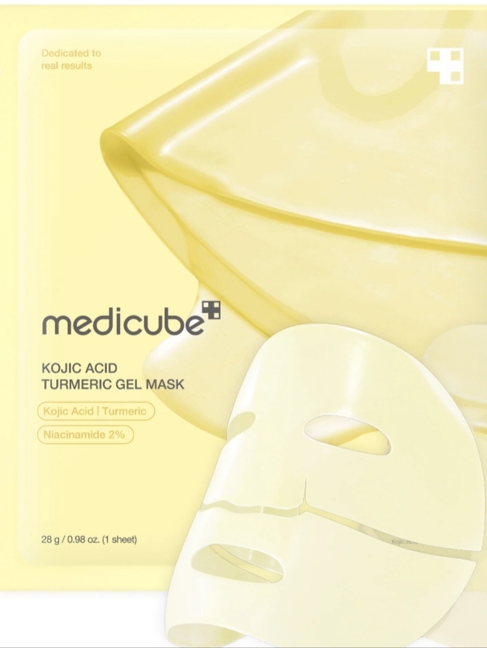 Medicube Kojic Acid Turmeric Brightening Gel Mask (x4/1 box)